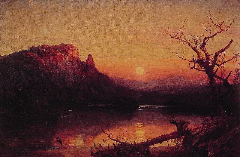 Jasper Francis Cropsey Sunset Eagle Cliff Germany oil painting art